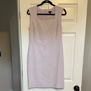 Ann Taylor Lavender Sleeveless Square Neck Dress